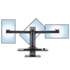 Triple Monitor Powered Sit-Stand Workstation 21 Triple Monitor Powered Sit-Stand Workstation -TechCore Sales Store winston e3 triple monitor workstation rotation