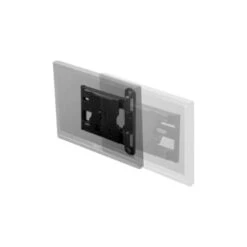 WMHA2480 Heavy Duty Wall Mounted Monitor Arm 9 WMHA2480 Heavy Duty Wall Mounted Monitor Arm -TechCore Sales Store wmha2480 wall mount black collapsed arm adjustment front isometric view